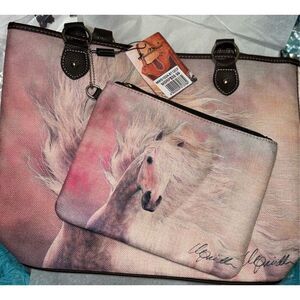 Montana West Horse Canvas Tote Bag